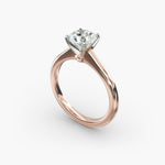 Load image into Gallery viewer, Round Lab-Grown Diamond Engagement Ring | IGI Certified | 0.50–5.00 Carat in 14K Yellow, White &amp; Rose Gold
