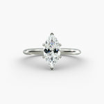 Load image into Gallery viewer, Marquise Lab-Grown Diamond Classic Solitaire Engagement Ring | Timeless Design | IGI Certified | 10K/14K/18K Gold
