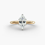 Load image into Gallery viewer, Marquise Lab-Grown Diamond Classic Solitaire Engagement Ring | Timeless Design | IGI Certified | 10K/14K/18K Gold
