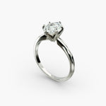 Load image into Gallery viewer, Oval Lab-Grown Diamond Six-Prong Solitaire Engagement Ring | Secure &amp; Timeless | IGI Certified | 10K/14K/18K Gold
