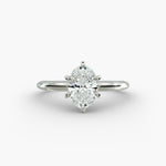 Load image into Gallery viewer, Oval Lab-Grown Diamond Six-Prong Solitaire Engagement Ring | Secure &amp; Timeless | IGI Certified | 10K/14K/18K Gold
