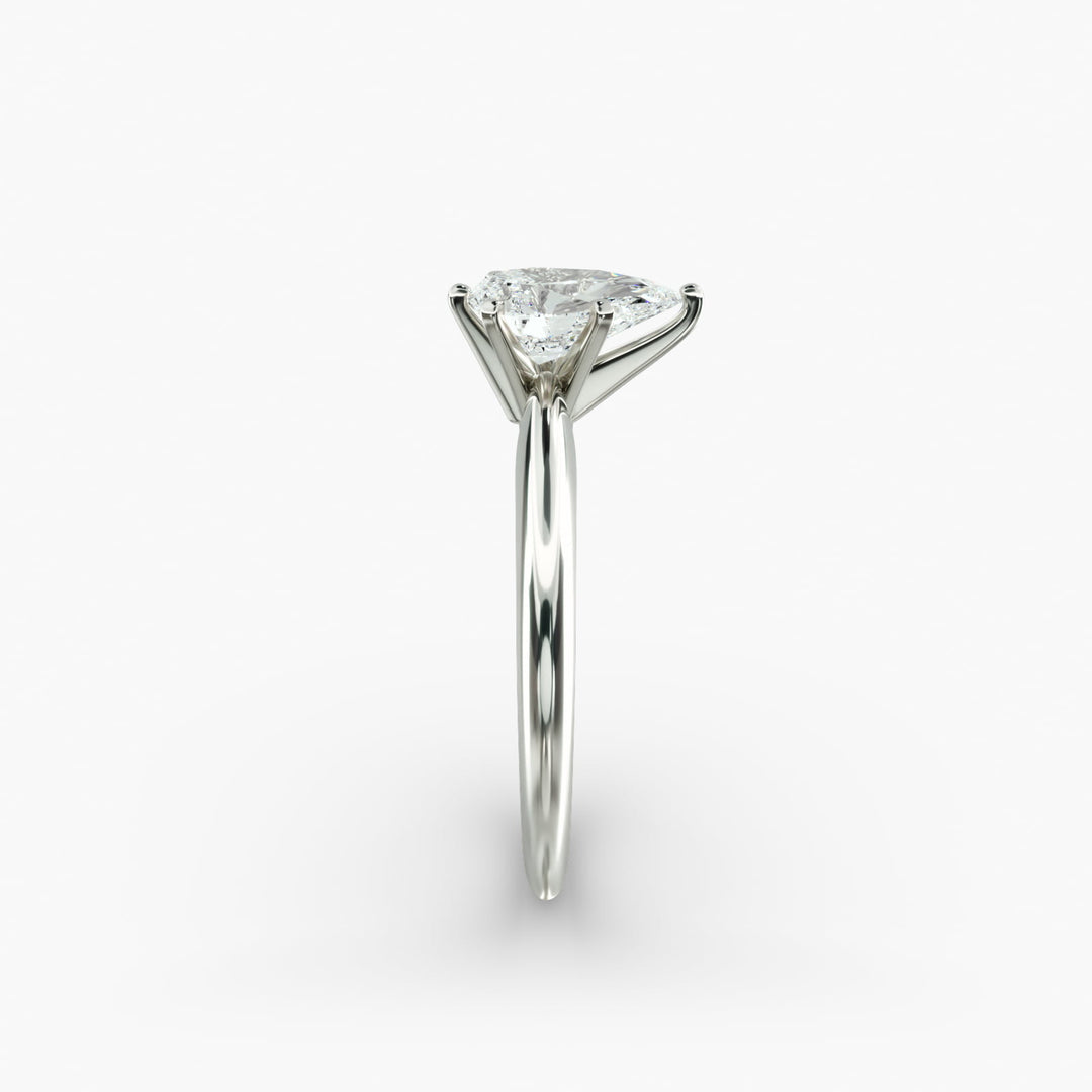 Pear Lab-Grown Diamond Six-Prong Engagement Ring | Classic Solitaire | IGI Certified | 10K/14K/18K Gold