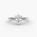 Load image into Gallery viewer, Pear Lab-Grown Diamond Six-Prong Engagement Ring | Classic Solitaire | IGI Certified | 10K/14K/18K Gold
