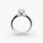 Load image into Gallery viewer, Emerald Lab-Grown Diamond Temple-Inspired Engagement Ring | Regal Solitaire Design | IGI Certified | 10K/14K/18K Gold
