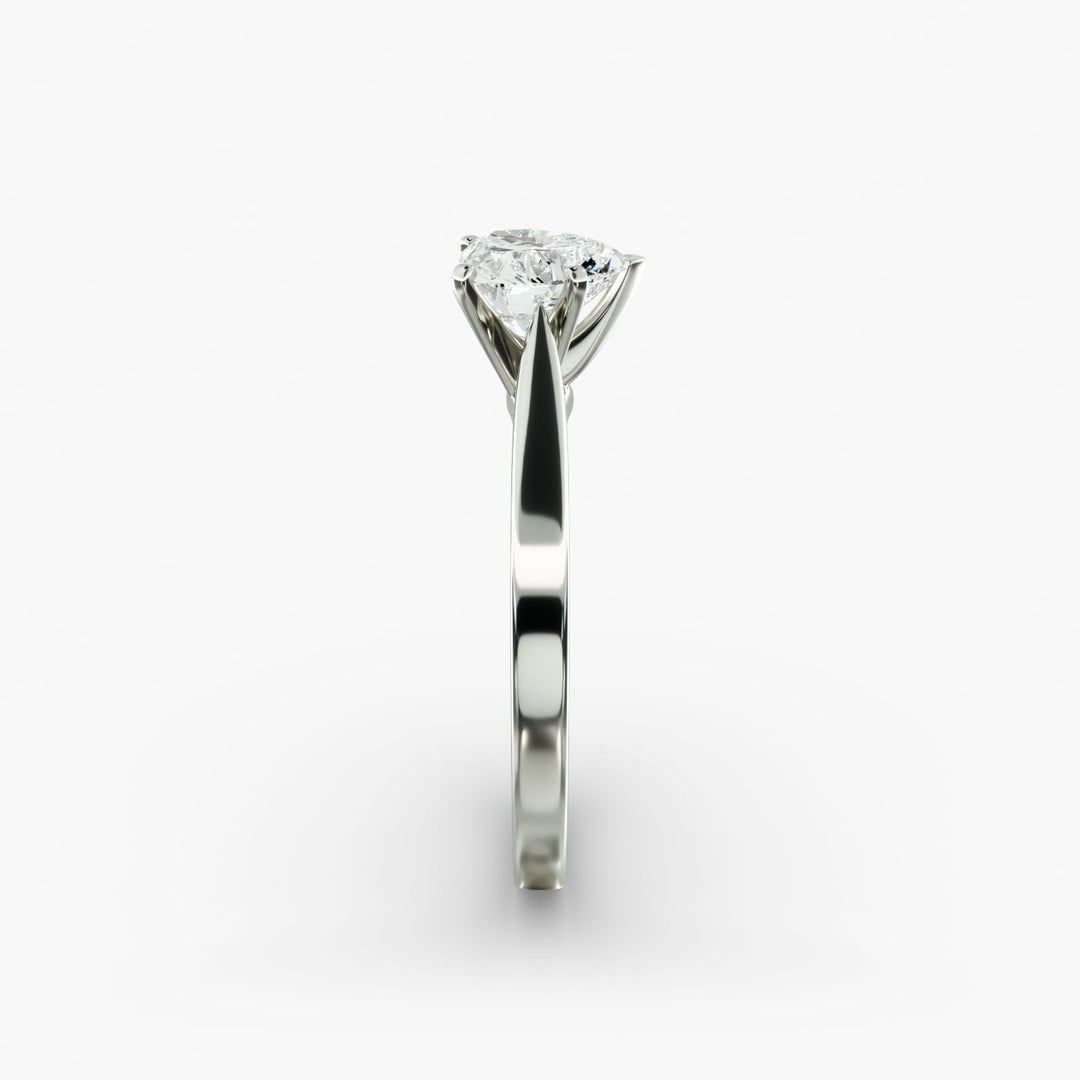 Heart Lab-Grown Diamond — Wide Band Statement Ring | IGI Certified | 10K/14K/18K Gold