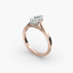 Load image into Gallery viewer, Marquise Cut Lab-Grown Diamond Ring | 0.50–5.00 Carat | IGI Certified | Yellow, White &amp; Rose Gold
