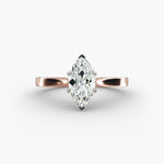 Load image into Gallery viewer, Marquise Cut Lab-Grown Diamond Ring | 0.50–5.00 Carat | IGI Certified | Yellow, White &amp; Rose Gold
