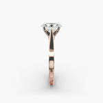 Load image into Gallery viewer, Oval Lab-Grown Diamond 4-Prong Wide Band Ring | IGI Certified | 10K/14K/18K Gold

