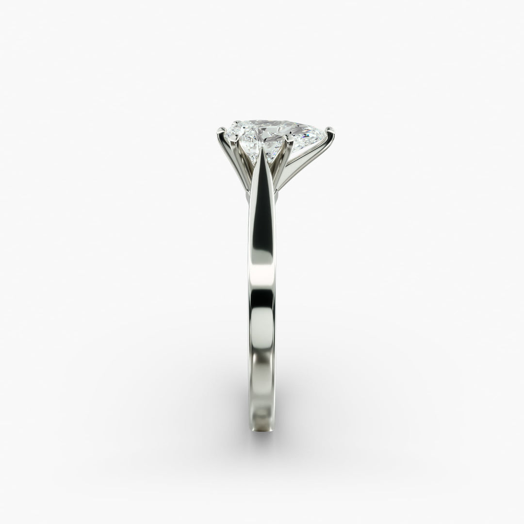 Pear Lab-Grown Diamond Solitaire Engagement Ring | 6-Prong | IGI Certified | 10K/14K/18K Gold