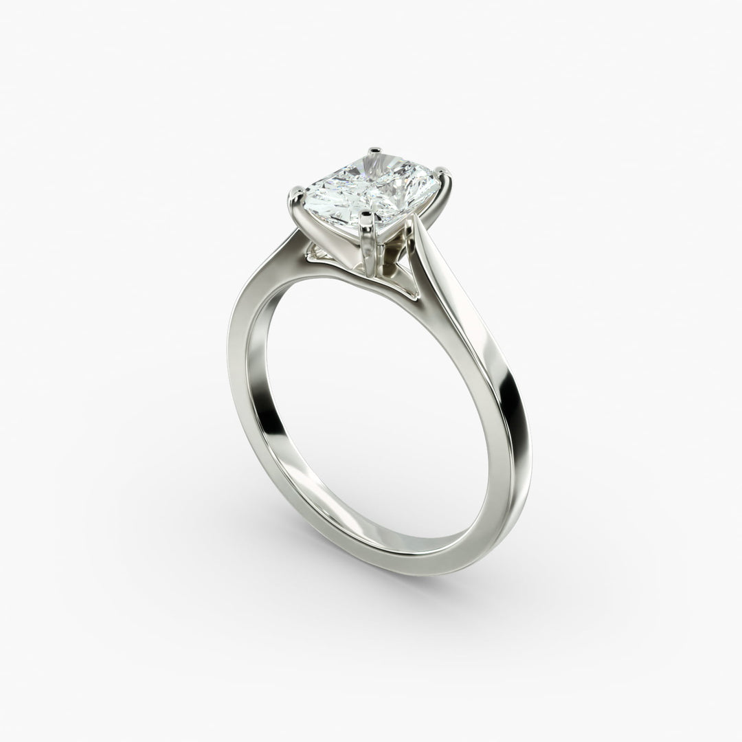 Radiant Cut Lab-Grown Diamond Solitaire Ring | 0.50–5.00 Carat | IGI Certified | Yellow, White, Rose Gold