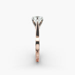 Load image into Gallery viewer, Round Brilliant Lab-Grown Diamond — Wide Band Statement Ring | IGI Certified | 10K/14K/18K Gold
