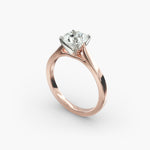 Load image into Gallery viewer, Round Brilliant Lab-Grown Diamond — Wide Band Statement Ring | IGI Certified | 10K/14K/18K Gold
