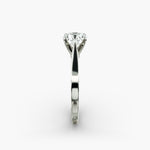 Load image into Gallery viewer, Round Brilliant Lab-Grown Diamond — Wide Band Statement Ring | IGI Certified | 10K/14K/18K Gold
