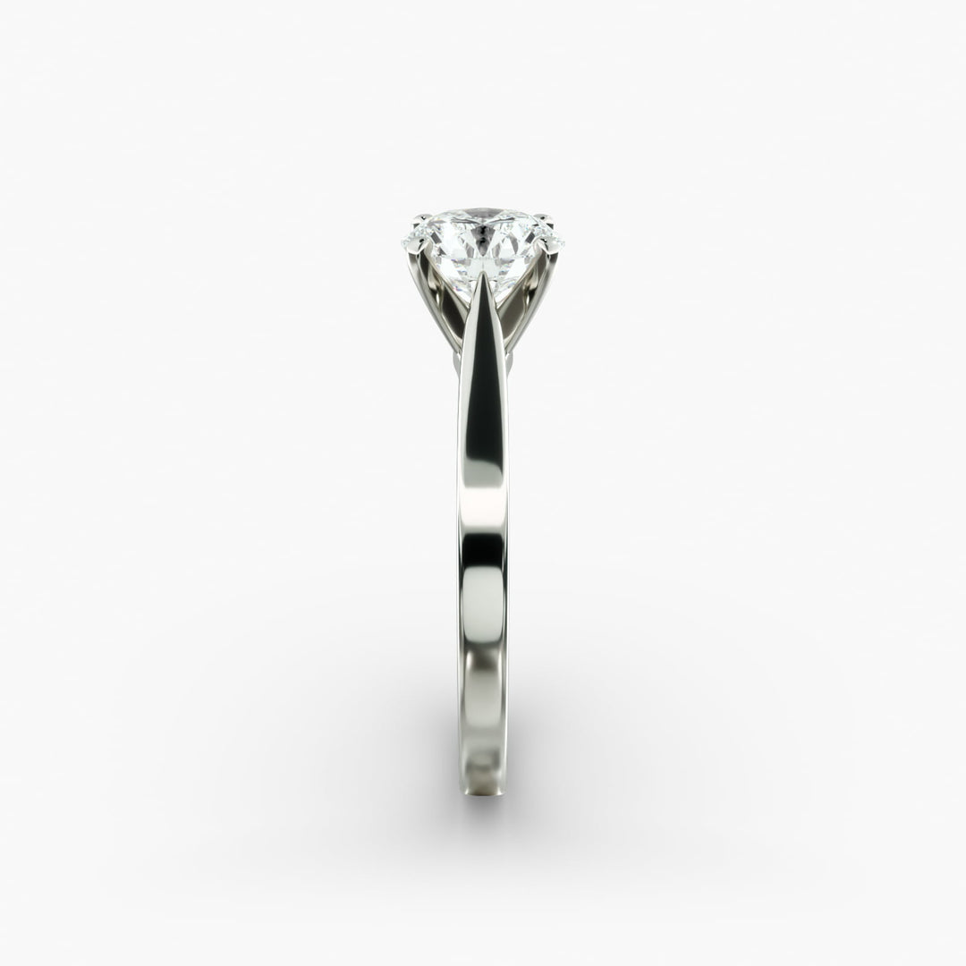 Round Brilliant Lab-Grown Diamond — Wide Band Statement Ring | IGI Certified | 10K/14K/18K Gold