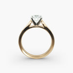 Load image into Gallery viewer, Round Brilliant Lab-Grown Diamond — Wide Band Statement Ring | IGI Certified | 10K/14K/18K Gold

