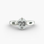 Load image into Gallery viewer, Emerald Lab-Grown Diamond 4-Prong Ring | Classic Band | IGI Certified | 10K/14K/18K Gold
