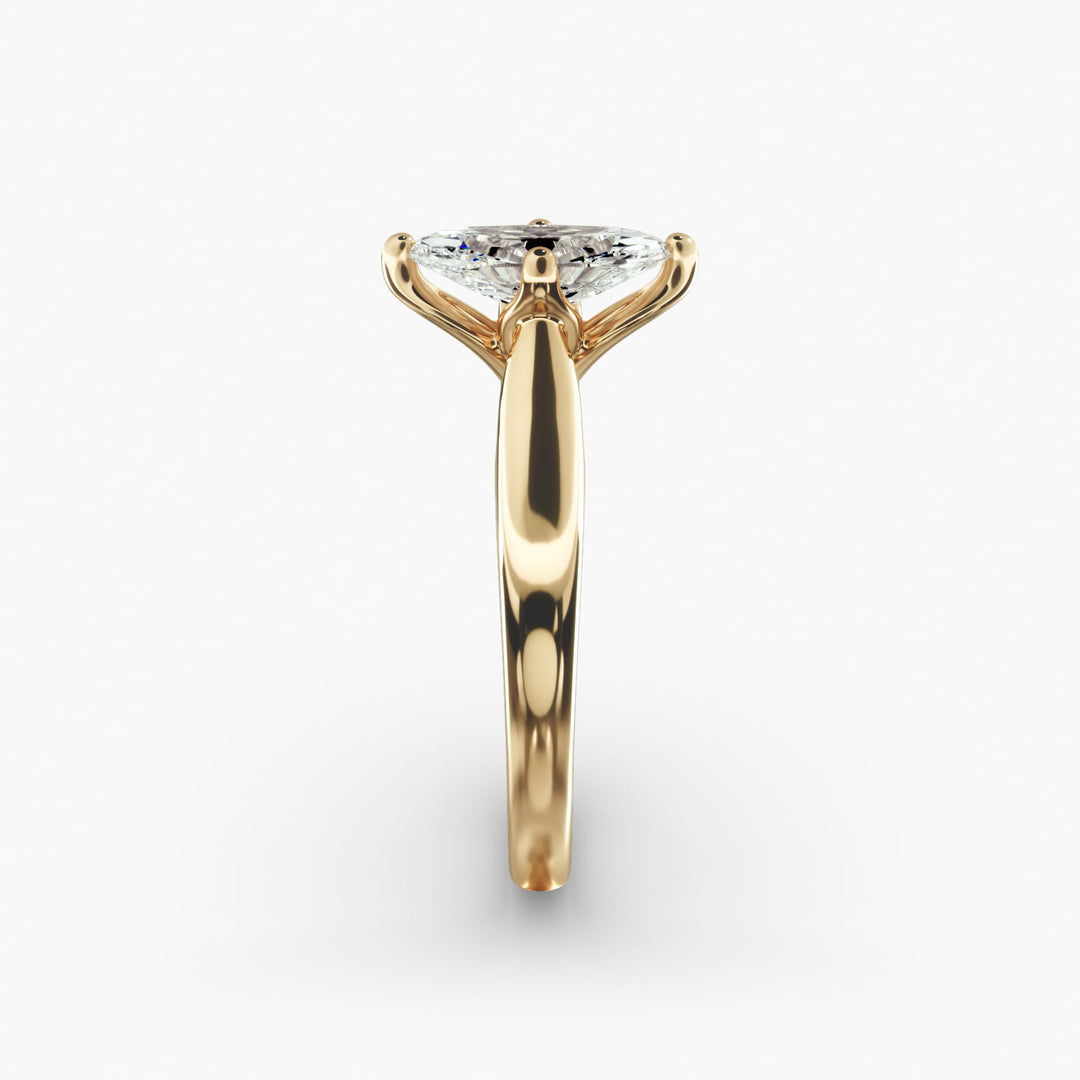 Marquise Lab-Grown Diamond Classic Solitaire Engagement Ring | Timeless Design | IGI Certified | 10K/14K/18K Gold