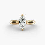 Load image into Gallery viewer, Marquise Lab-Grown Diamond Classic Solitaire Engagement Ring | Timeless Design | IGI Certified | 10K/14K/18K Gold
