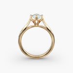 Load image into Gallery viewer, Oval Lab-Grown Diamond Four-Prong Solitaire Engagement Ring | Classic Band | IGI Certified | 10K/14K/18K Gold
