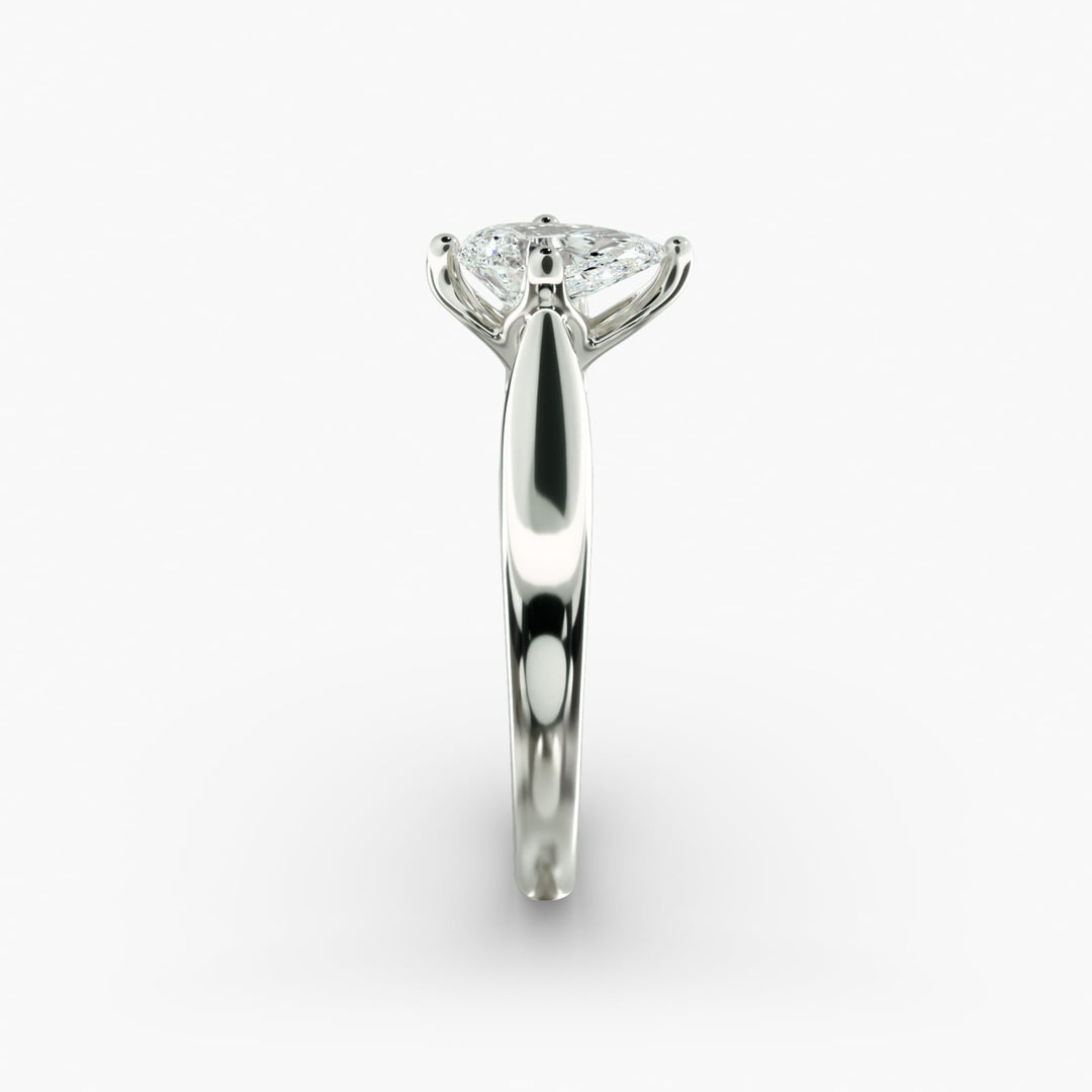 Pear Lab-Grown Diamond Four-Prong Engagement Ring | Classic Solitaire | IGI Certified | 10K/14K/18K Gold