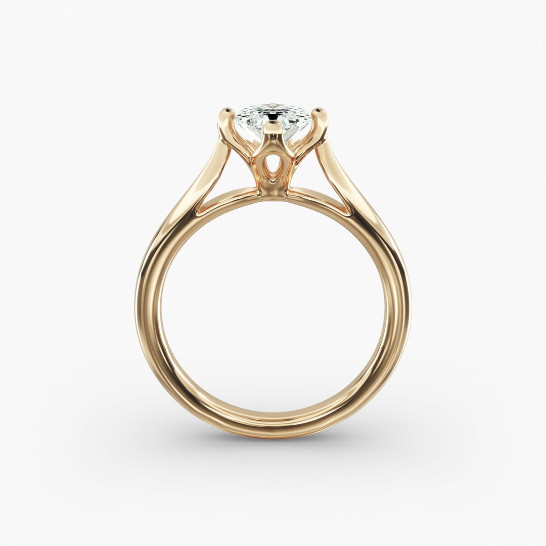 Pear Lab-Grown Diamond Four-Prong Engagement Ring | Classic Solitaire | IGI Certified | 10K/14K/18K Gold