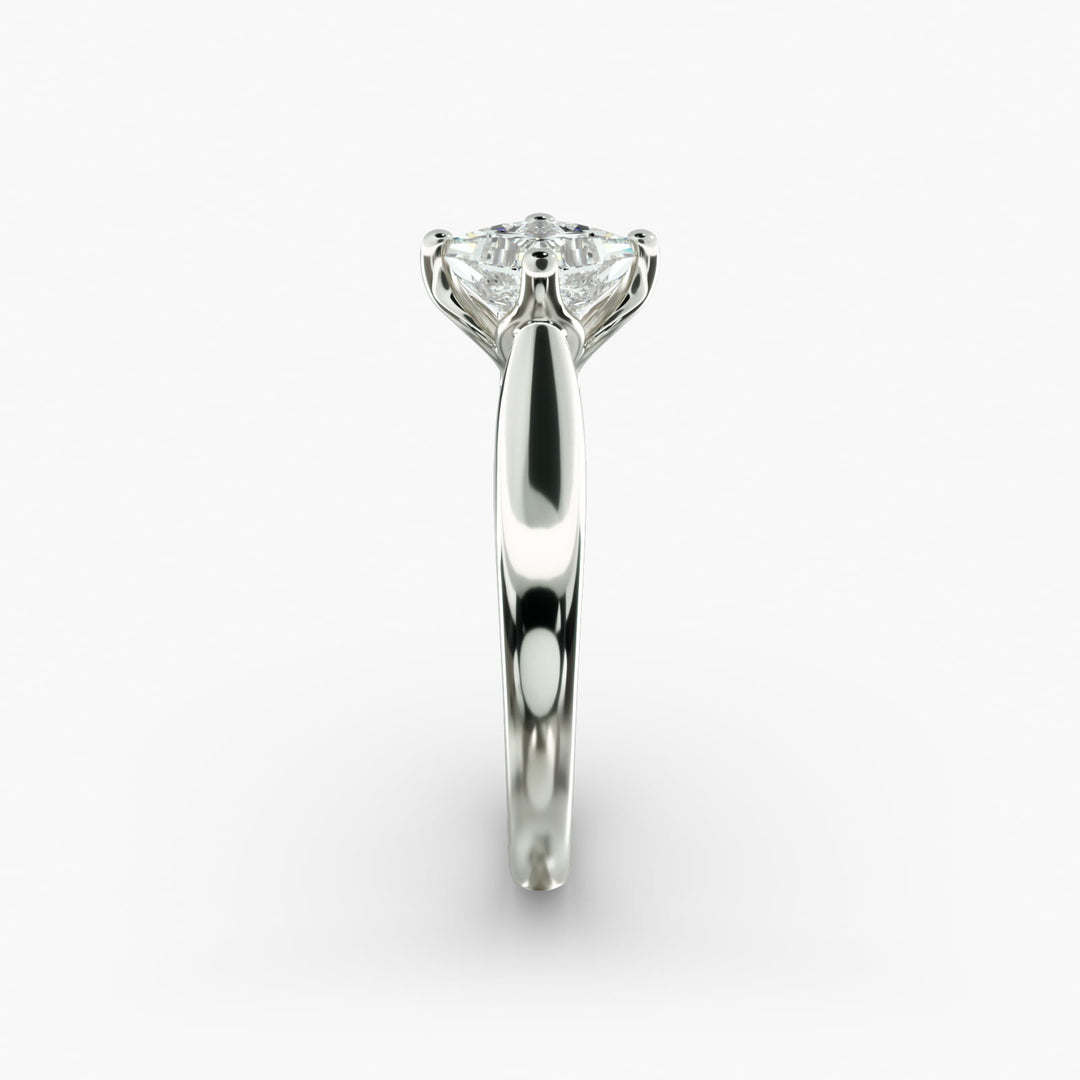 Princess Lab-Grown Diamond Four-Prong Engagement Ring | Classic Solitaire | IGI Certified | 10K/14K/18K Gold