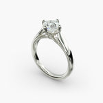 Load image into Gallery viewer, Princess Lab-Grown Diamond Four-Prong Engagement Ring | Classic Solitaire | IGI Certified | 10K/14K/18K Gold
