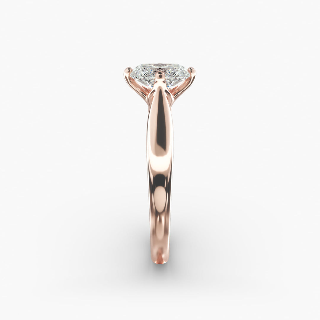 Radiant Lab-Grown Diamond Four-Prong Engagement Ring | Brilliant Solitaire | IGI Certified | 10K/14K/18K Gold