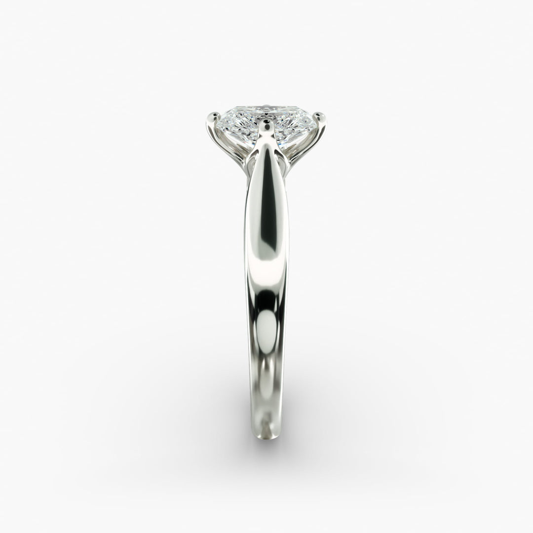 Radiant Lab-Grown Diamond Four-Prong Engagement Ring | Brilliant Solitaire | IGI Certified | 10K/14K/18K Gold