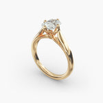 Load image into Gallery viewer, Radiant Lab-Grown Diamond Four-Prong Engagement Ring | Brilliant Solitaire | IGI Certified | 10K/14K/18K Gold
