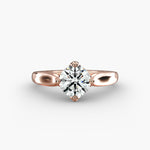 Load image into Gallery viewer, Round Lab-Grown Diamond Four-Prong Engagement Ring | Brilliant Solitaire | IGI Certified | 10K/14K/18K Gold
