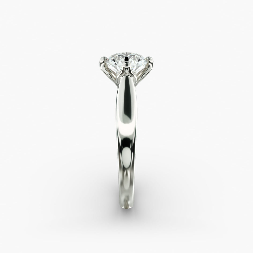Round Lab-Grown Diamond Four-Prong Engagement Ring | Brilliant Solitaire | IGI Certified | 10K/14K/18K Gold