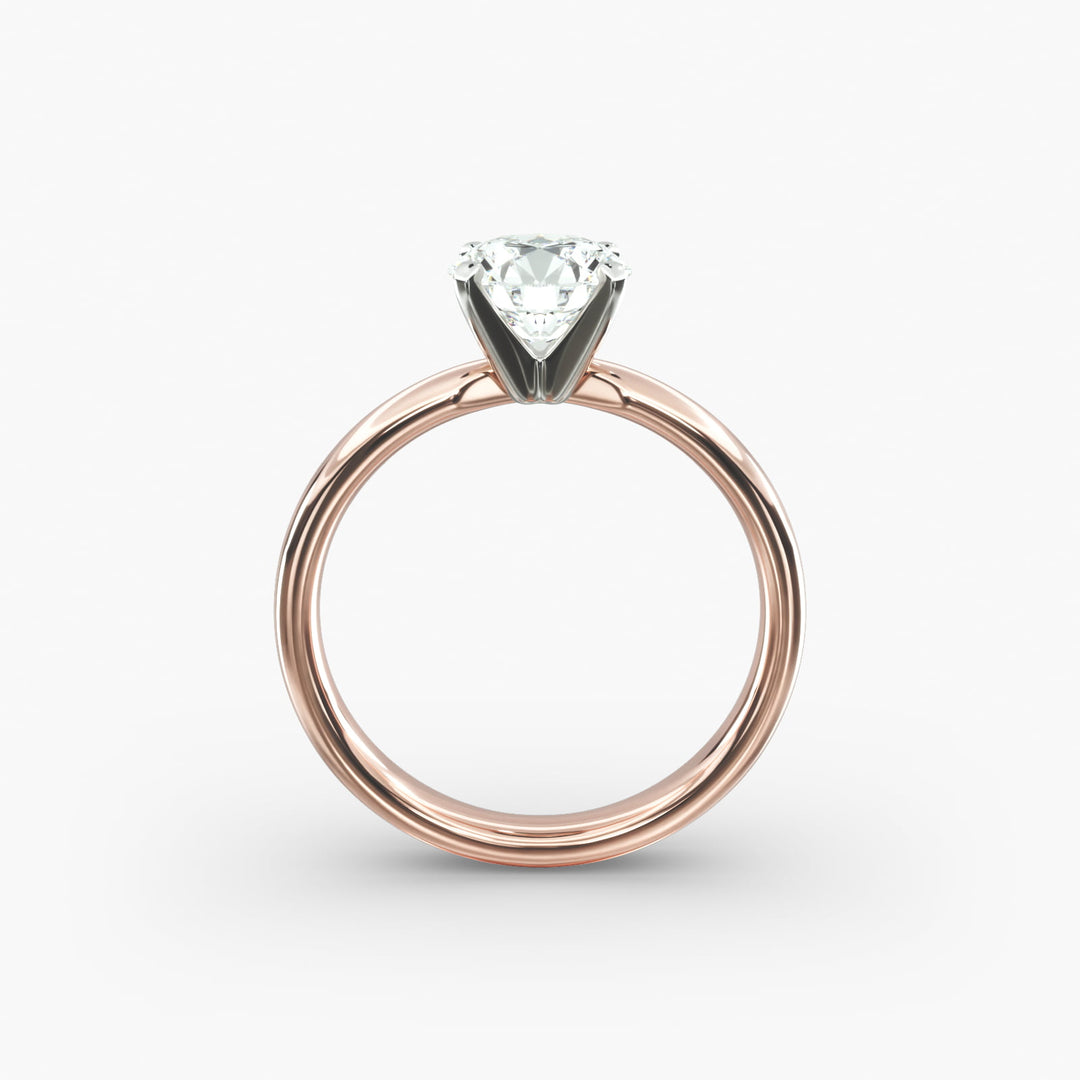 Round Brilliant Lab-Grown Diamond Solitaire Ring – 4-Prong Classic | IGI Certified | 10K/14K/18K Gold