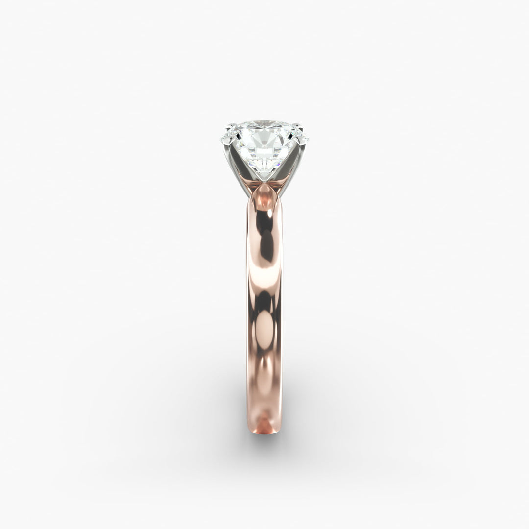 Round Brilliant Lab-Grown Diamond Solitaire Ring – 4-Prong Classic | IGI Certified | 10K/14K/18K Gold