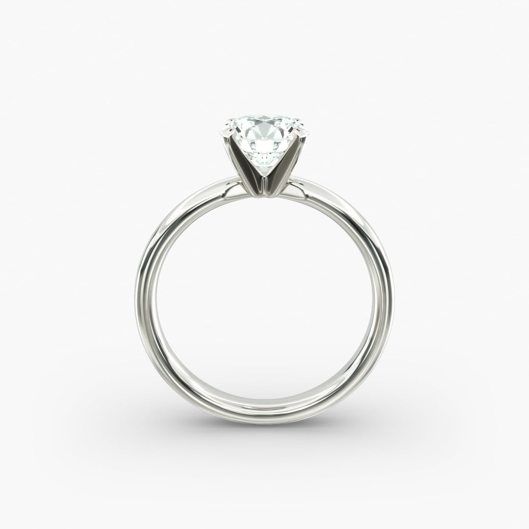 Round Brilliant Lab-Grown Diamond Solitaire Ring – 4-Prong Classic | IGI Certified | 10K/14K/18K Gold