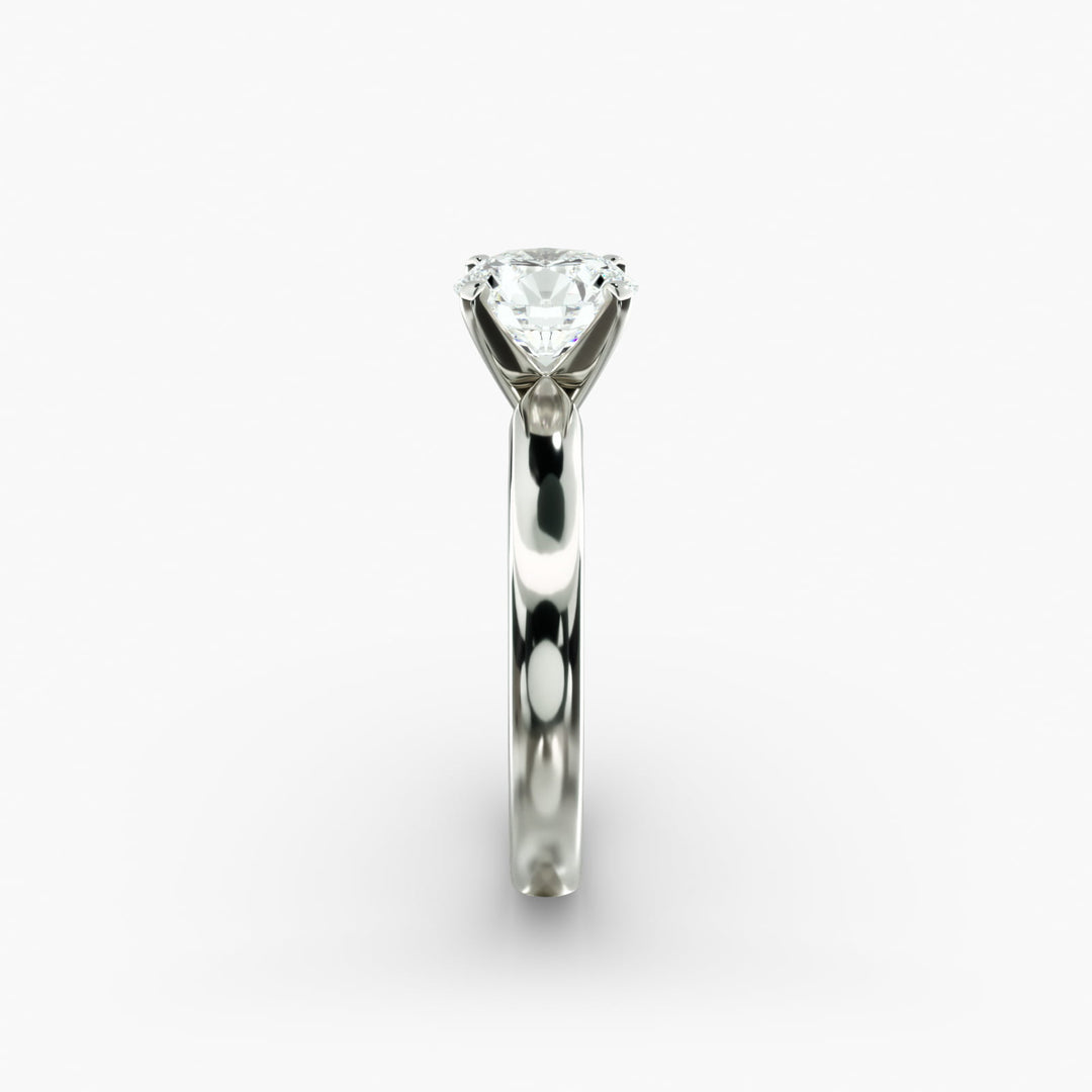 Round Brilliant Lab-Grown Diamond Solitaire Ring – 4-Prong Classic | IGI Certified | 10K/14K/18K Gold