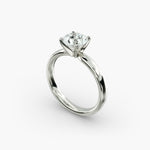 Load image into Gallery viewer, Round Brilliant Lab-Grown Diamond Solitaire Ring – 4-Prong Classic | IGI Certified | 10K/14K/18K Gold
