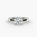 Load image into Gallery viewer, Round Brilliant Lab-Grown Diamond Solitaire Ring – 4-Prong Classic | IGI Certified | 10K/14K/18K Gold
