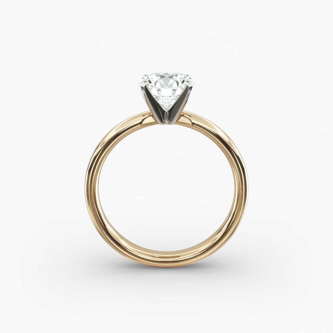 Round Brilliant Lab-Grown Diamond Solitaire Ring – 4-Prong Classic | IGI Certified | 10K/14K/18K Gold