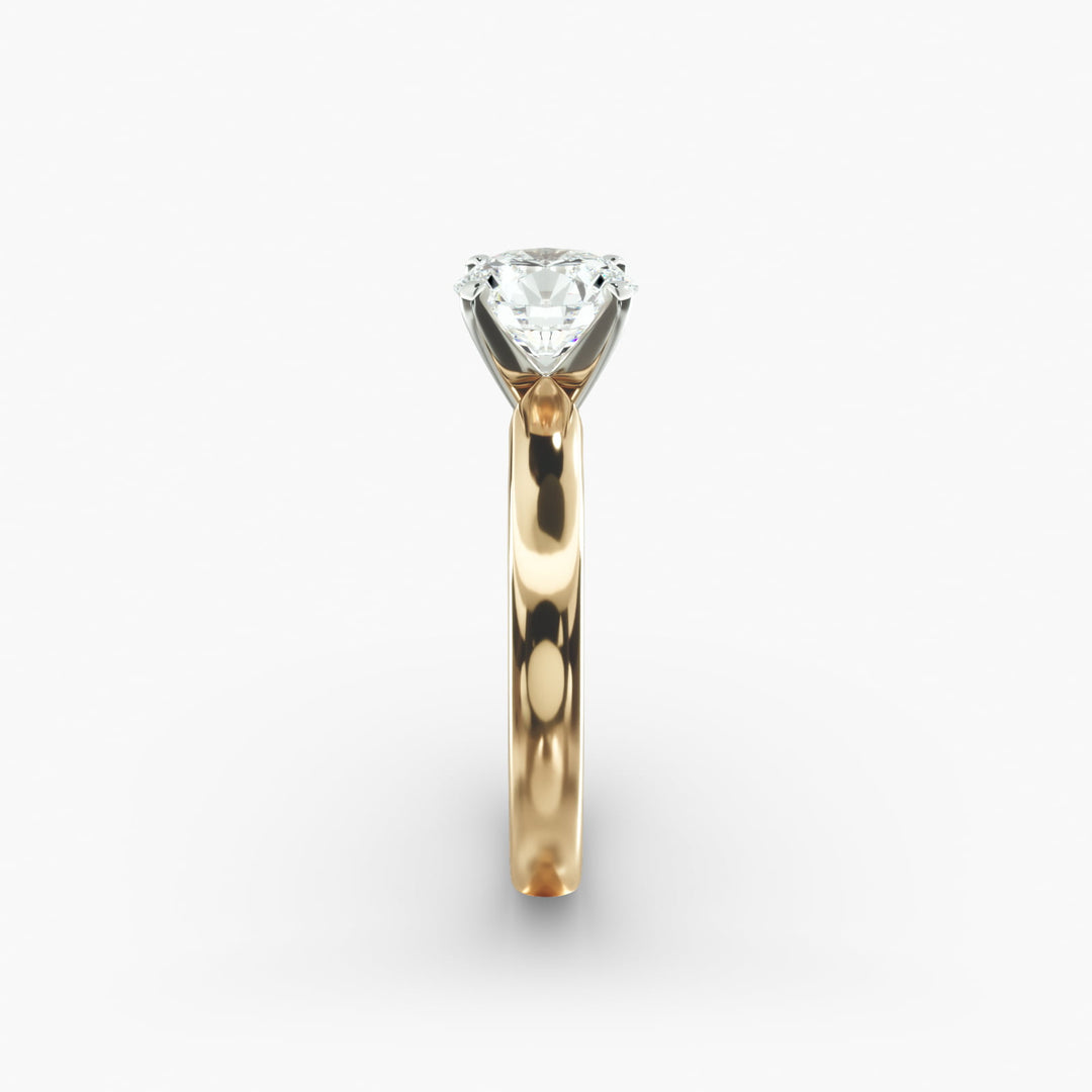Round Brilliant Lab-Grown Diamond Solitaire Ring – 4-Prong Classic | IGI Certified | 10K/14K/18K Gold