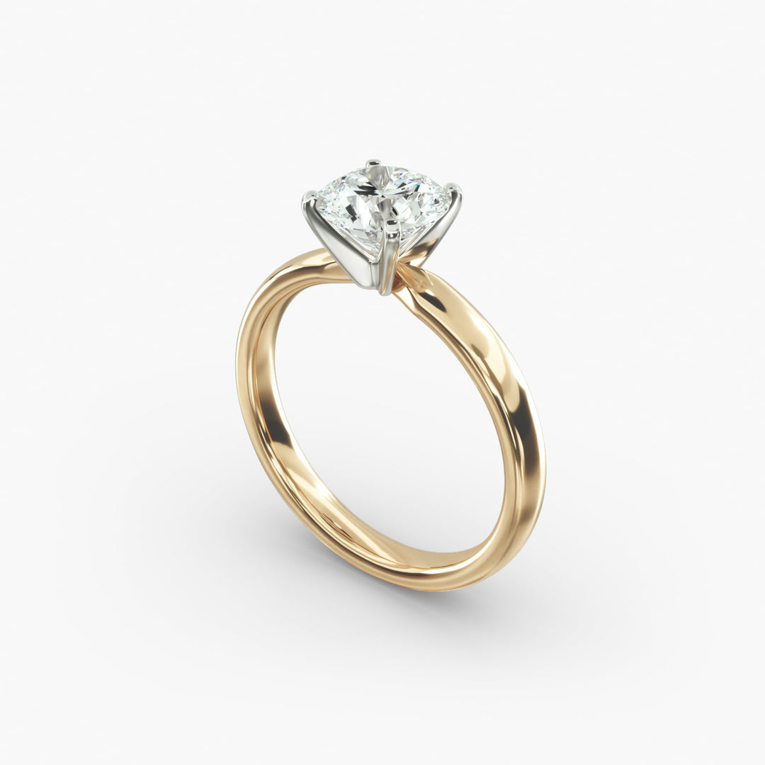 Round Brilliant Lab-Grown Diamond Solitaire Ring – 4-Prong Classic | IGI Certified | 10K/14K/18K Gold