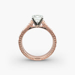 Load image into Gallery viewer, Cushion Lab-Grown Diamond Designer Ring – Artistic Band | IGI Certified | 10K/14K/18K Gold

