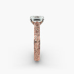 Load image into Gallery viewer, Emerald Lab-Grown Diamond Designer Ring – Artistic Band | IGI Certified | 10K/14K/18K Gold
