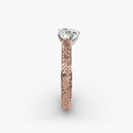 Load image into Gallery viewer, Heart Lab-Grown Diamond Designer Ring – Artistic Band | IGI Certified | 10K/14K/18K Gold
