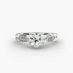 Load image into Gallery viewer, Heart Lab-Grown Diamond Designer Ring – Artistic Band | IGI Certified | 10K/14K/18K Gold
