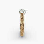 Load image into Gallery viewer, Heart Lab-Grown Diamond Designer Ring – Artistic Band | IGI Certified | 10K/14K/18K Gold
