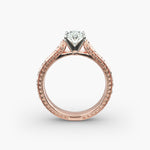 Load image into Gallery viewer, Oval Lab-Grown Diamond Designer Ring – Unique Artistic Style | IGI Certified | 10K/14K/18K Gold
