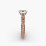 Load image into Gallery viewer, Oval Lab-Grown Diamond Designer Ring – Unique Artistic Style | IGI Certified | 10K/14K/18K Gold
