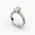 Load image into Gallery viewer, Oval Lab-Grown Diamond Designer Ring – Unique Artistic Style | IGI Certified | 10K/14K/18K Gold
