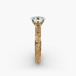 Load image into Gallery viewer, Oval Lab-Grown Diamond Designer Ring – Unique Artistic Style | IGI Certified | 10K/14K/18K Gold
